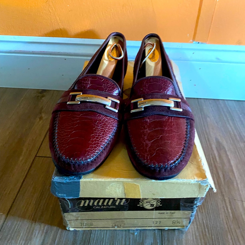 Vintage Genuine Ostrich Leather Loafers